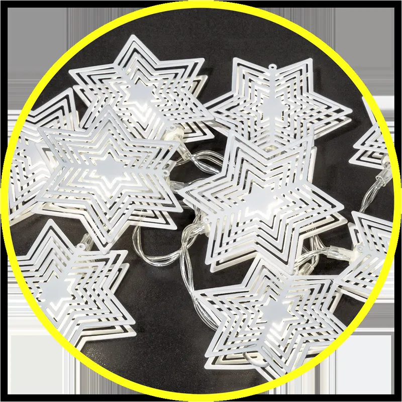 Гирлянда Navigator 14 206 NGF-D011-10CW-2AA (звездочки - металл 1.65м)